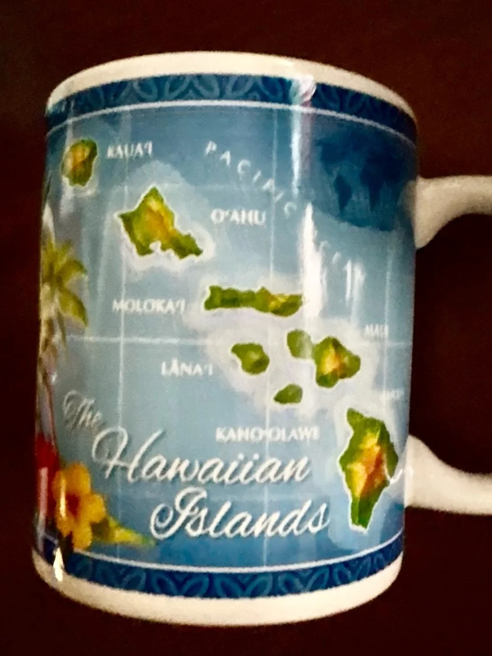 Starbucks Hawaiian Floral Collection Ceramic Mugs - Blue, Red, Purple, Green